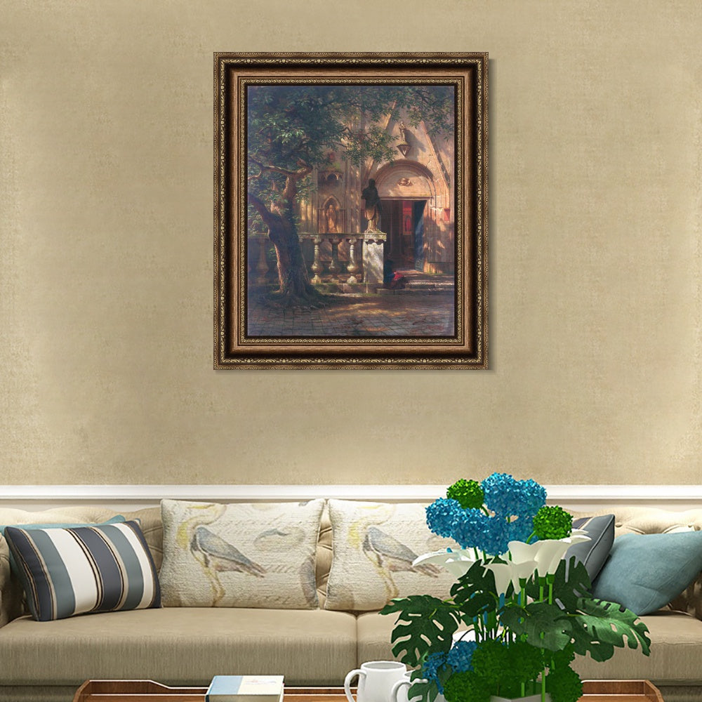 INVIN ART Framed Canvas Art Giclee Print Series#90 by Albert Bierstadt Wall Art