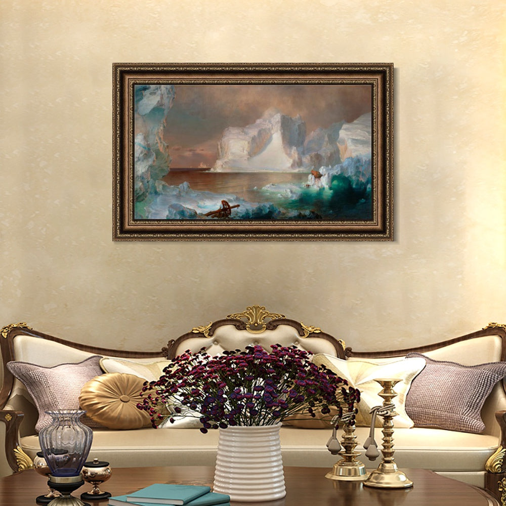 INVIN ART Framed Canvas Art Giclee Print Series#104 by Albert Bierstadt Wall Art