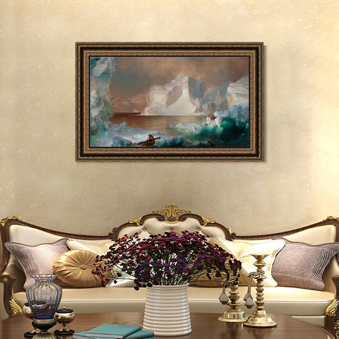 INVIN ART Framed Canvas Art Giclee Print Series#104 by Albert Bierstadt Wall Art Living Room Home Office Decorations