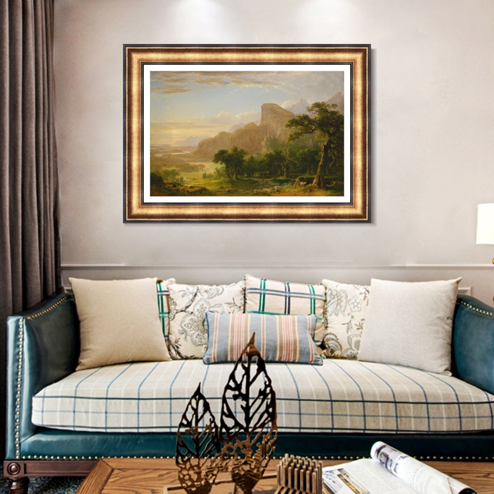 INVIN ART Framed Canvas Art Giclee Print Sky by Albert Bierstadt Wall Art