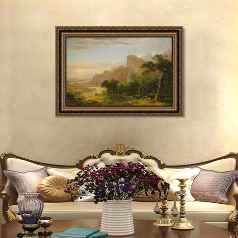 INVIN ART Framed Canvas Art Giclee Print Sky by Albert Bierstadt Wall Art Living Room Home Office Decorations