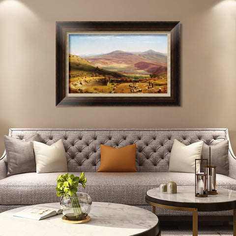 INVIN ART Framed Canvas Art Giclee Print Landscape#117 by Albert Bierstadt Wall Art Living Room Home Office Decorations