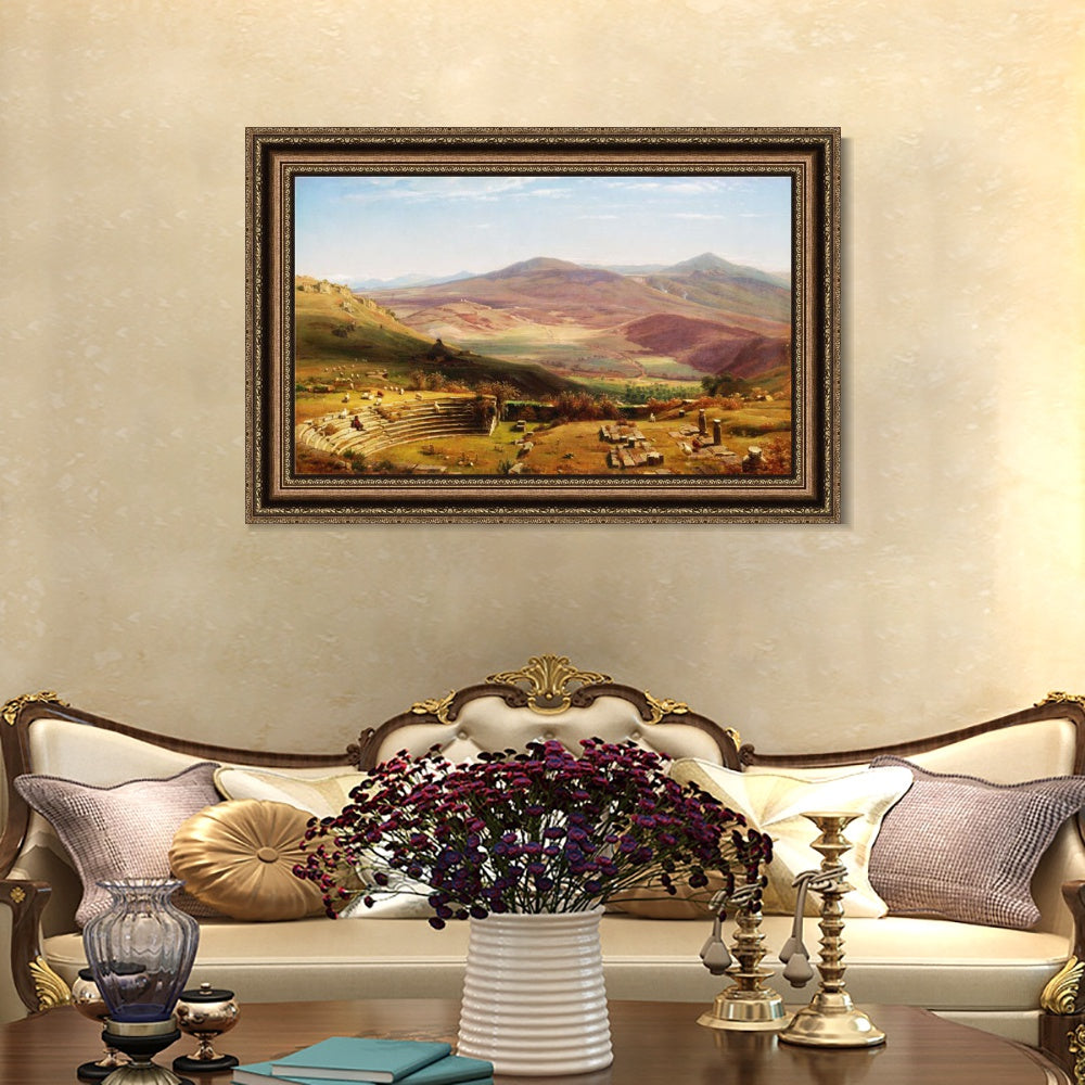 INVIN ART Framed Canvas Art Giclee Print Landscape#117 by Albert Bierstadt Wall Art