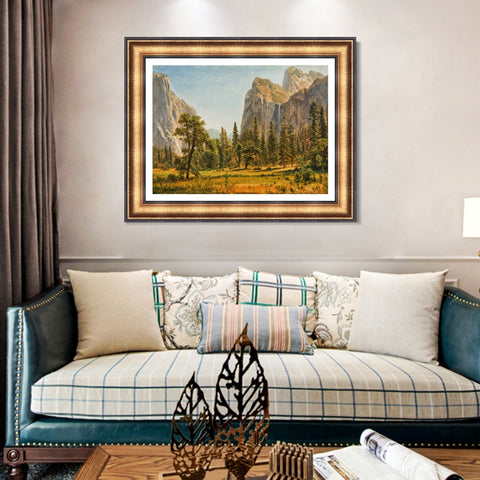 INVIN ART Framed Canvas Art Giclee Print Antumn Scenery by Albert Bierstadt Wall Art Living Room Home Office Decorations