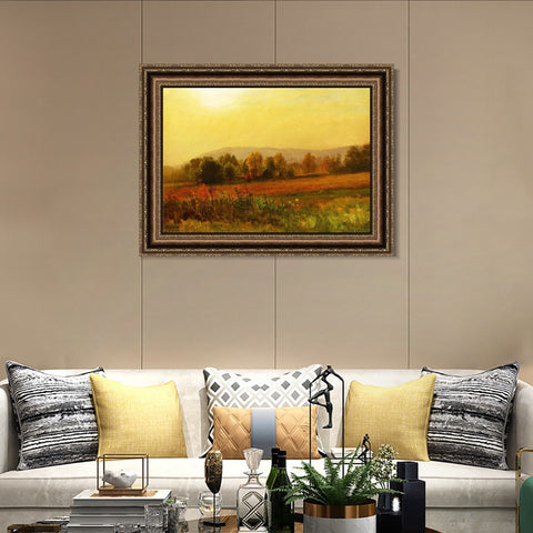 INVIN ART Framed Canvas Art Giclee Print Autumn Landscape#134 by Albert Bierstadt Wall Art Living Room Home Office Decorations