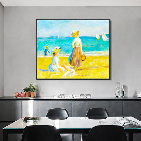 INVIN ART Framed Canvas Series#051 by Pierre Auguste Renoir Wall Art Living Room Home Office Decorations