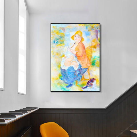 INVIN ART Framed Canvas Series#072 by Pierre Auguste Renoir Wall Art Living Room Home Office Decorations