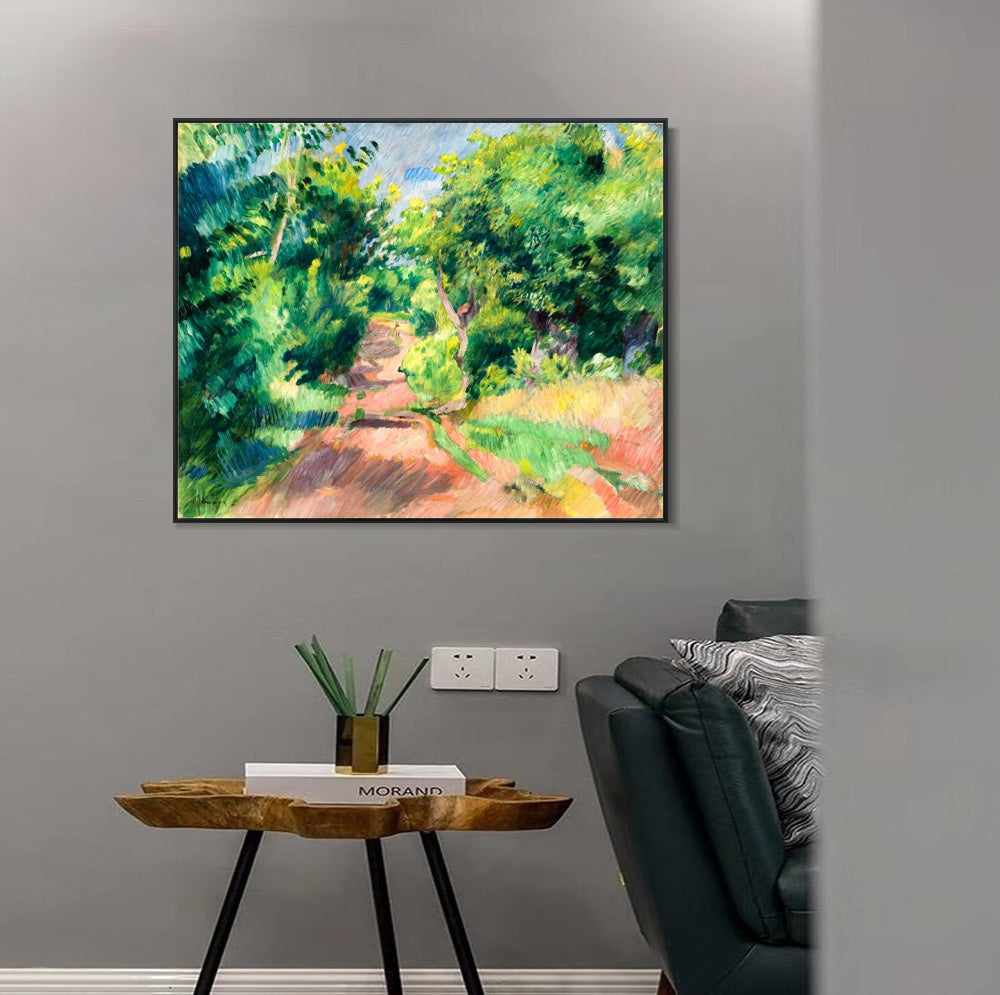 INVIN ART Framed Canvas LES ENVIRONS DE VARENGEVILLE by Pierre Auguste Renoir Wall Art Living Room Home Office Decorations