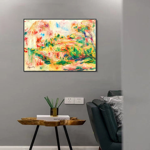 INVIN ART Framed Canvas PAYSAGE 7 by Pierre Auguste Renoir Wall Art Living Room Home Office Decorations