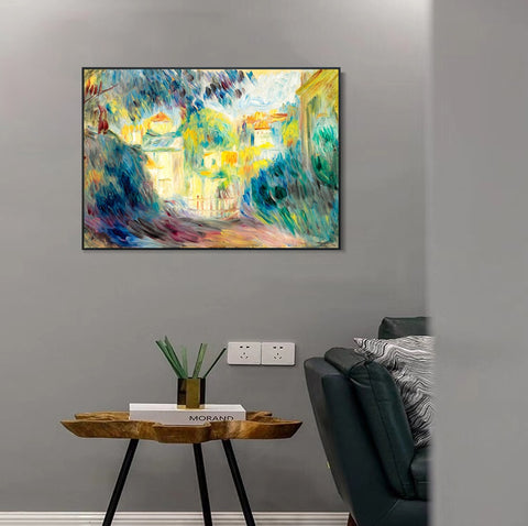INVIN ART Framed Canvas PAYSAGE 8 by Pierre Auguste Renoir Wall Art Living Room Home Office Decorations