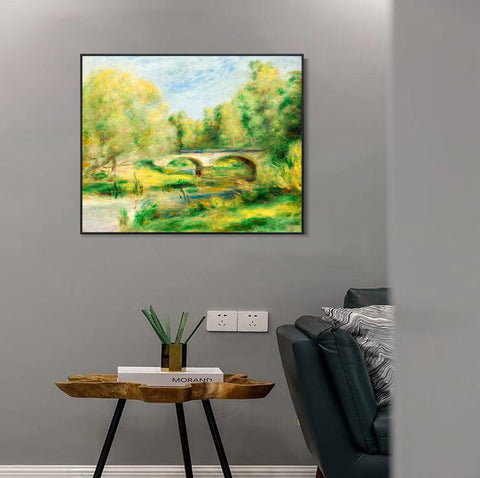 INVIN ART Framed Canvas PAYSAGE 12 by Pierre Auguste Renoir Wall Art Living Room Home Office Decorations