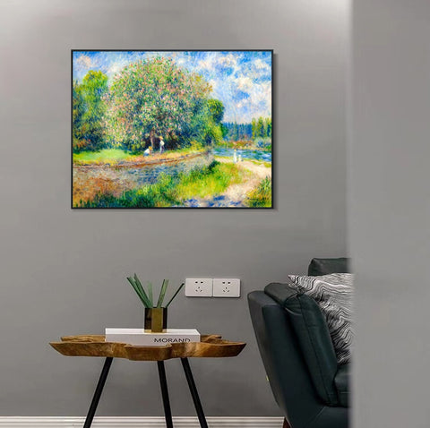 INVIN ART Framed Canvas Series# 137 by Pierre Auguste Renoir Wall Art Living Room Home Office Decorations