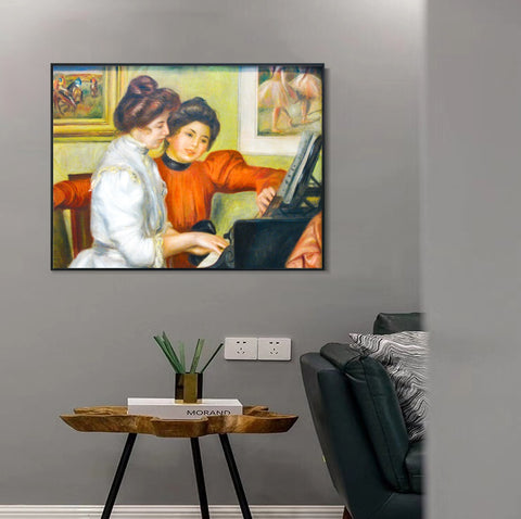 INVIN ART Framed Canvas Series#182 by Pierre Auguste Renoir Wall Art Living Room Home Office Decorations