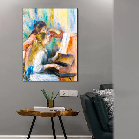 INVIN ART Framed Canvas Series#183 by Pierre Auguste Renoir Wall Art Living Room Home Office Decorations