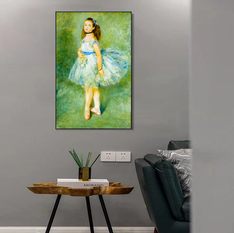 INVIN ART Framed Canvas The Dancer by Pierre Auguste Renoir Wall Art Living Room Home Office Decorations