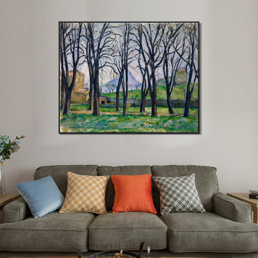 INVIN ART Framed Canvas Giclee Print Art Apples and Oranges by Paul Cezanne Wall Art