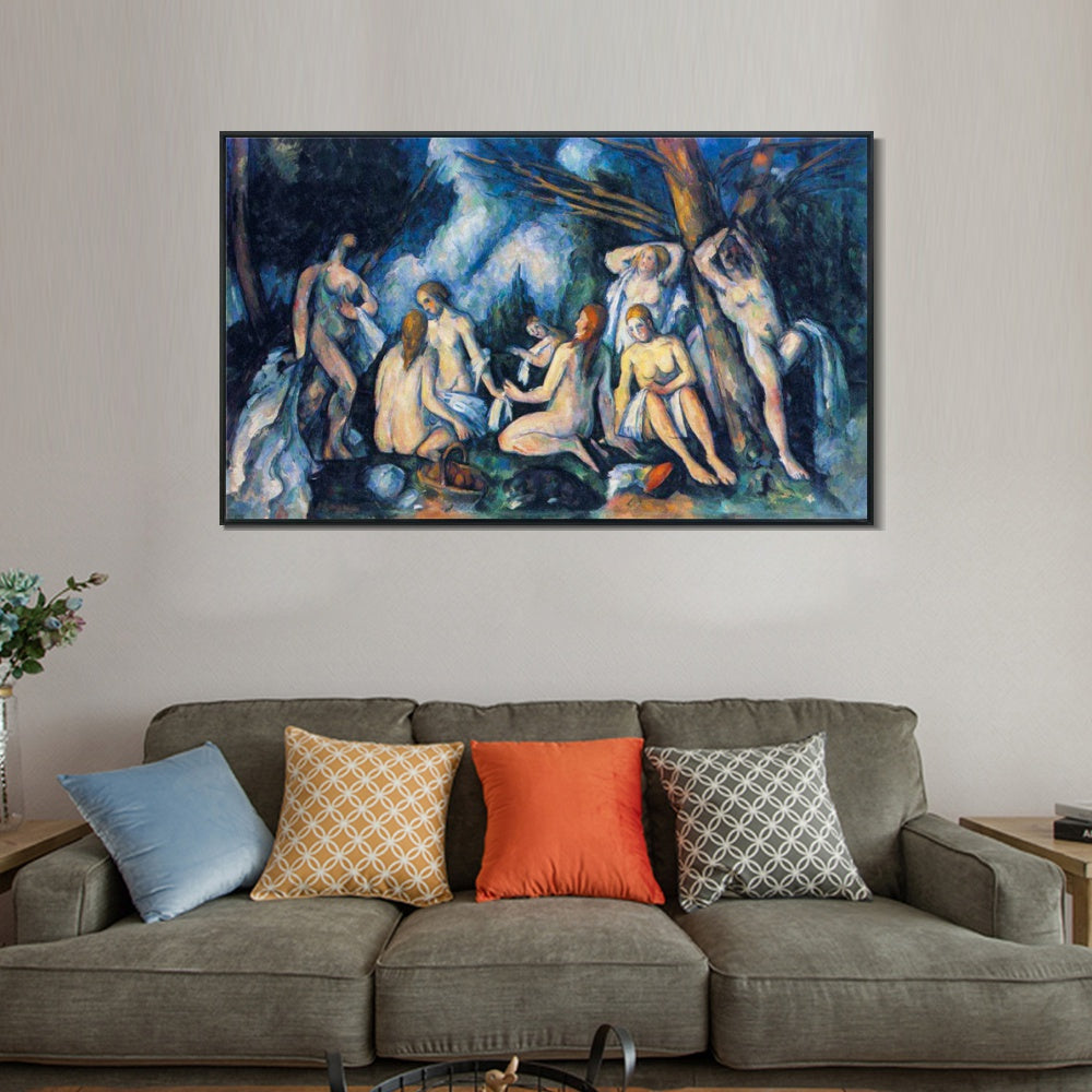 INVIN ART Framed Canvas Giclee Print Art Series#002 by Paul Cezanne Wall Art