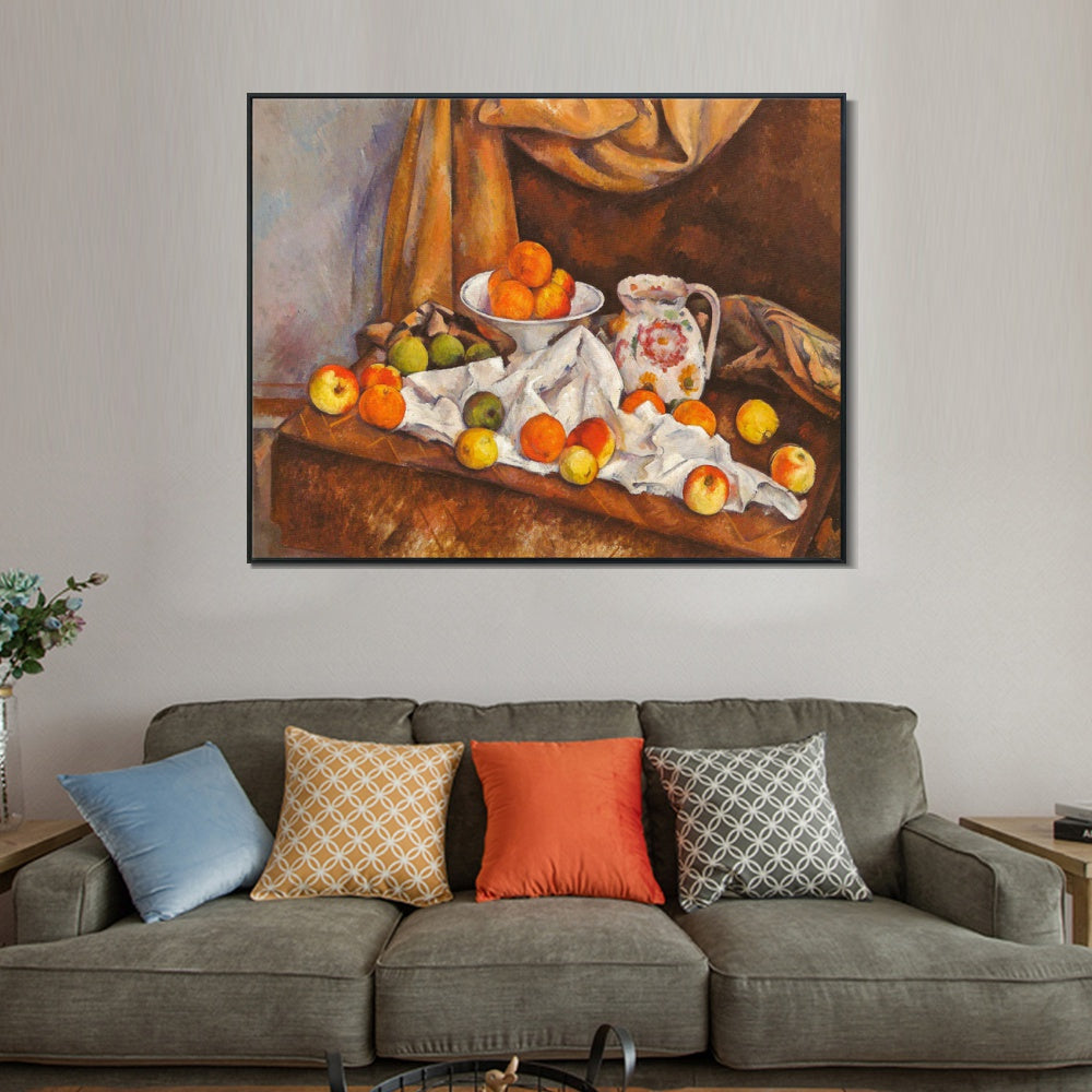 INVIN ART Framed Canvas Giclee Print Art Series#009 by Paul Cezanne Wall Art