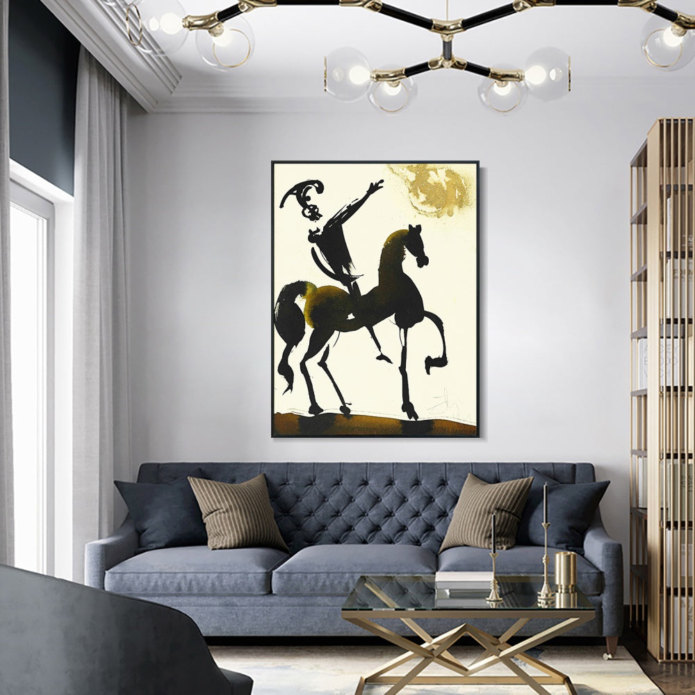 INVIN ART Framed Canvas Series#024 by Salvador Dal Wall Art Living Room Home Office Decorations