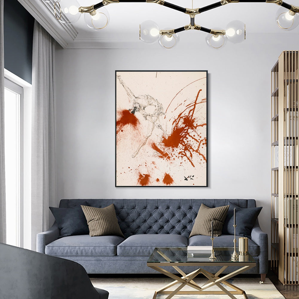 INVIN ART Framed Canvas Series#034 by Salvador Dal Wall Art Living Room Home Office Decorations