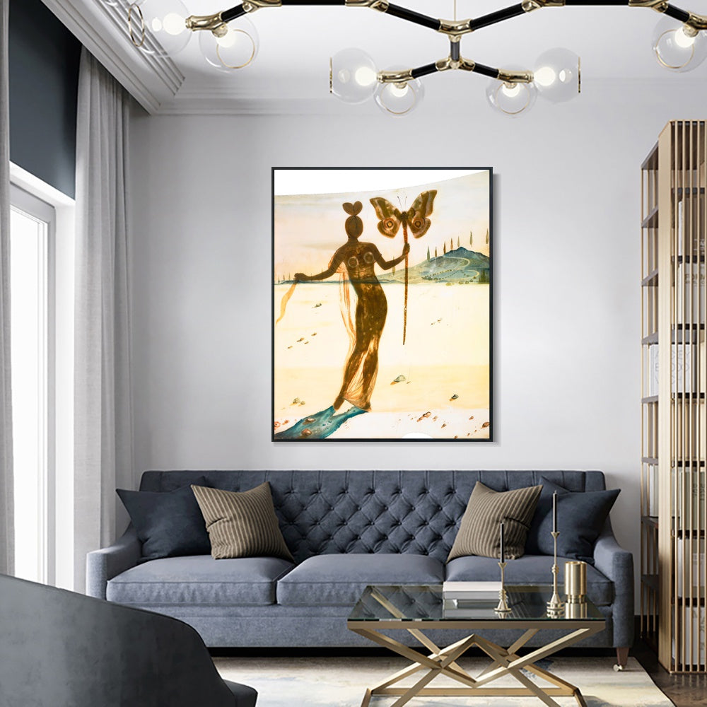 INVIN ART Framed Canvas Series#035 by Salvador Dal Wall Art Living Room Home Office Decorations