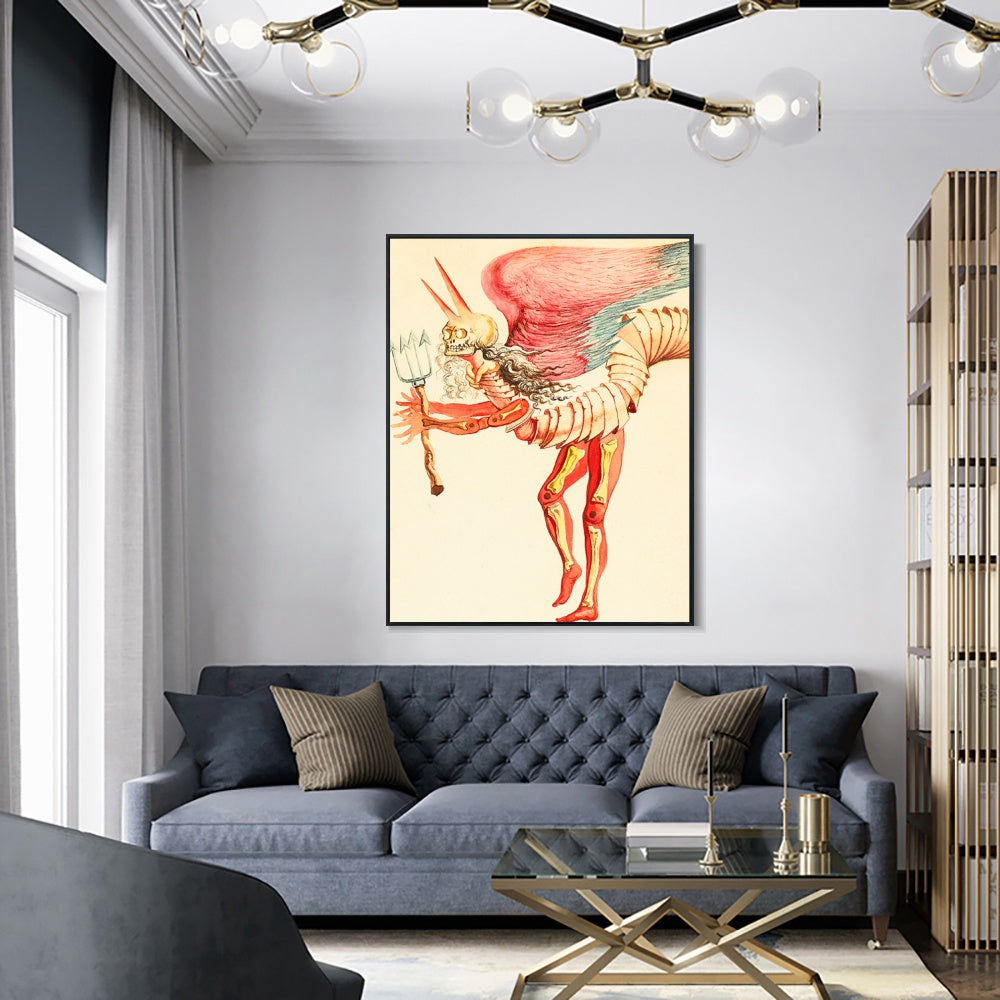 INVIN ART Framed Canvas Series#039 by Salvador Dal Wall Art Living Room Home Office Decorations