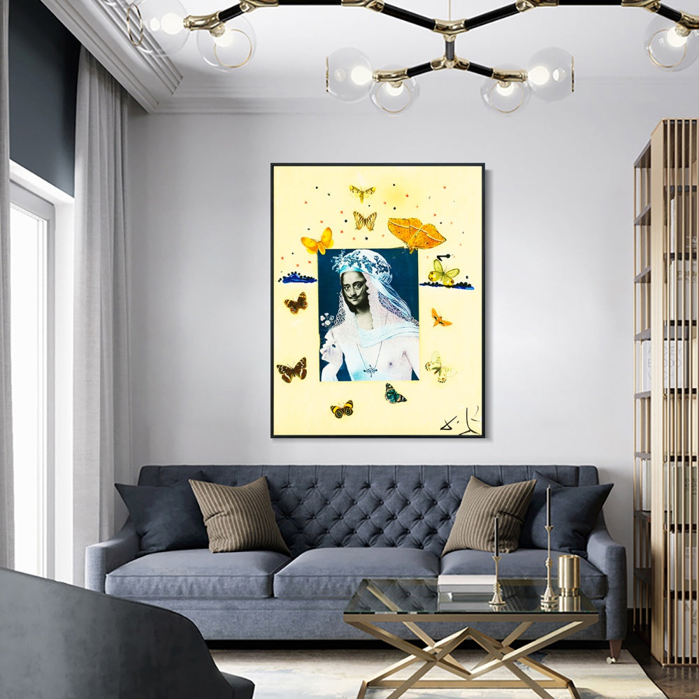 INVIN ART Framed Canvas Series#041 by Salvador Dal Wall Art Living Room Home Office Decorations