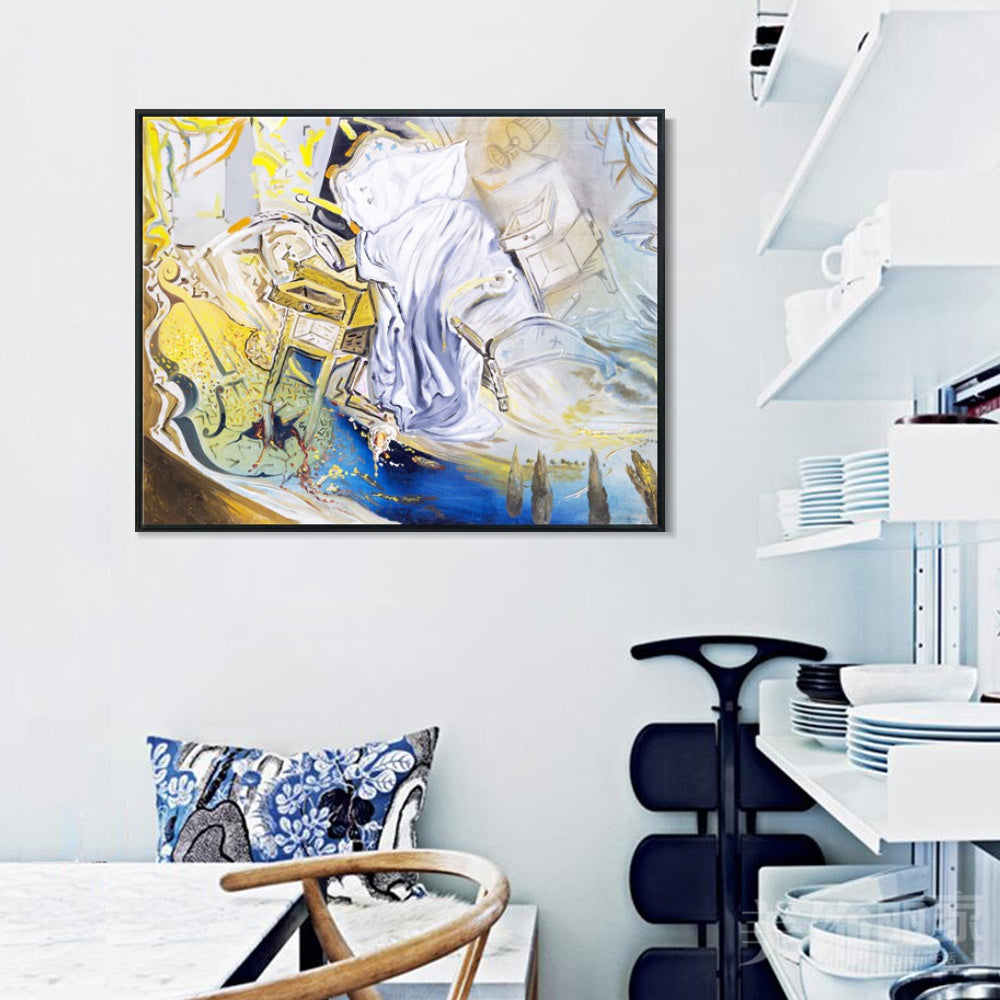 INVIN ART Framed Canvas Series#090 by Salvador Dal Wall Art Living Room Home Office Decorations