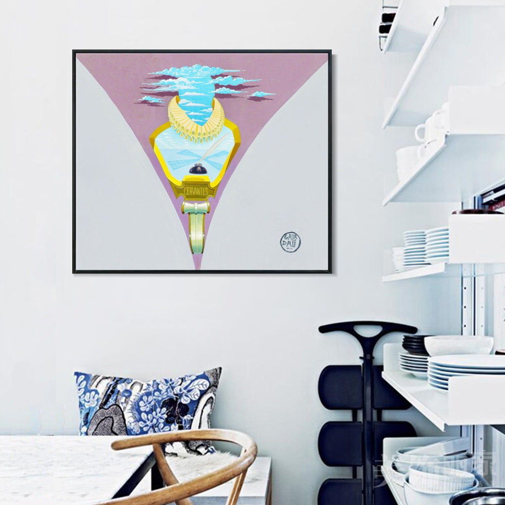 INVIN ART Framed Canvas Series#091 by Salvador Dal Wall Art Living Room Home Office Decorations