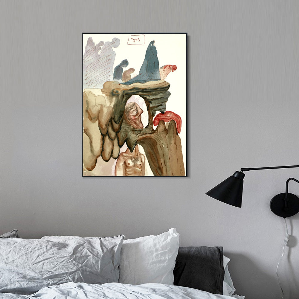 INVIN ART Framed Canvas Series#113 by Salvador Dal Wall Art Living Room Home Office Decorations