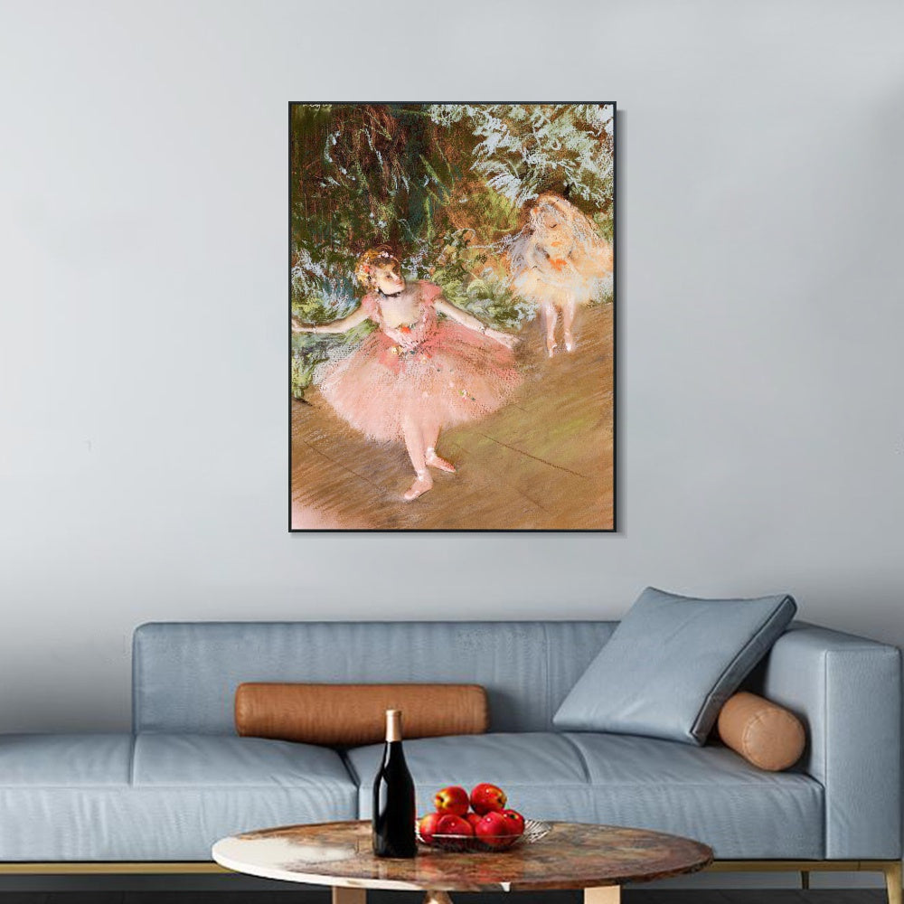 INVIN ART Framed Canvas Giclee Print Art Series#021 by Edgar Degas Wall Art