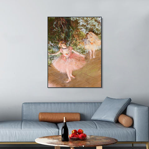 INVIN ART Framed Canvas Giclee Print Art Series#021 by Edgar Degas Wall Art Living Room Home Office Decorations