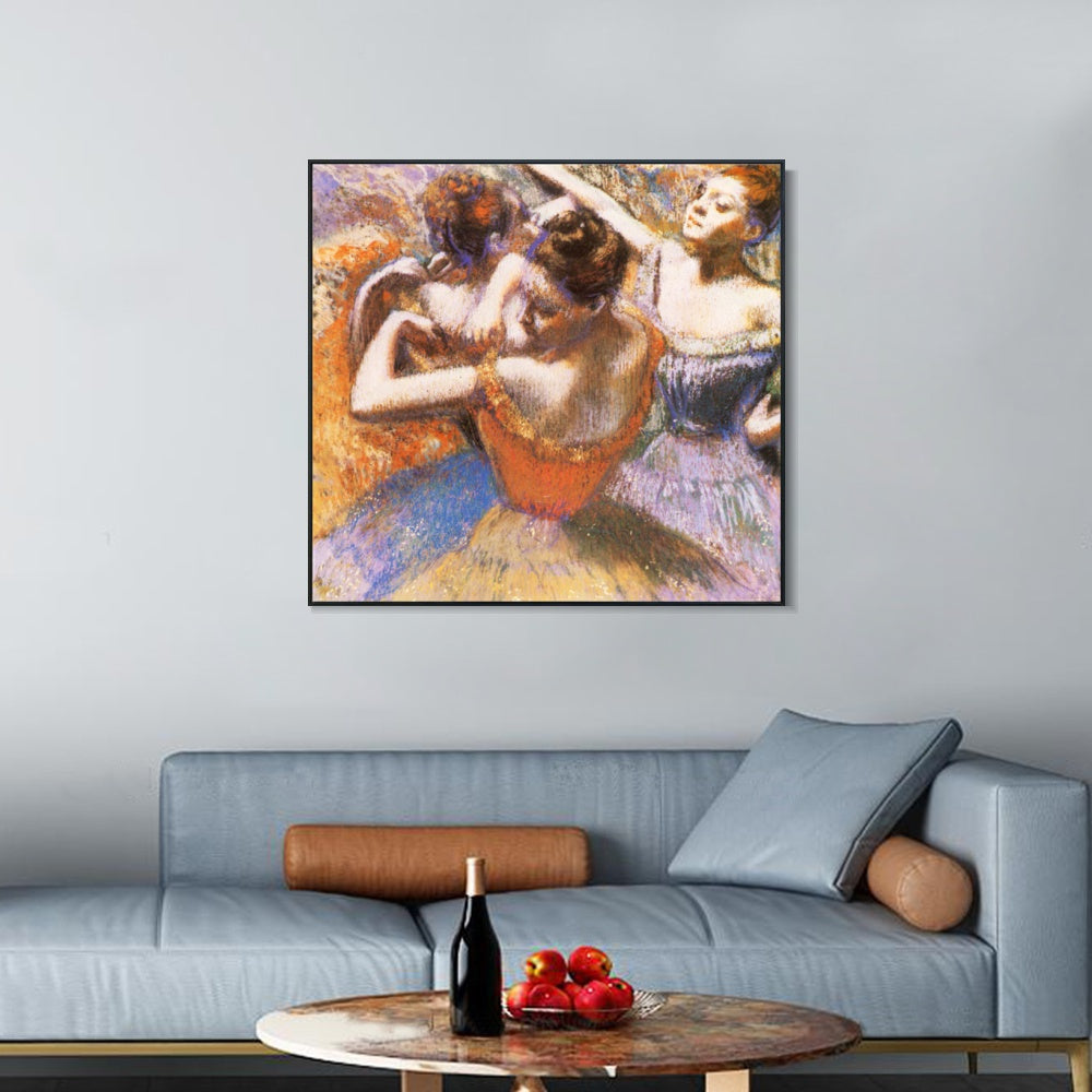 INVIN ART Framed Canvas Giclee Print Danseuses by Edgar Degas Wall Art