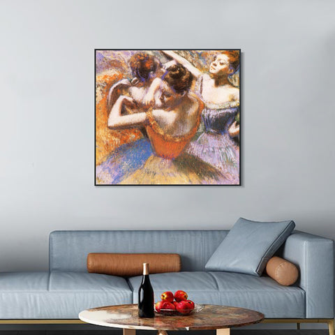 INVIN ART Framed Canvas Giclee Print Danseuses by Edgar Degas Wall Art Living Room Home Office Decorations