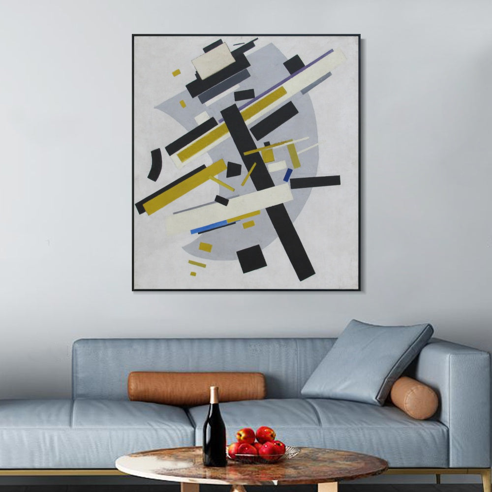 INVIN ART Framed Canvas Giclee Print Art Suprematism#007 by Kasimir Malevich Wall Art Living Room Home Office Decorations