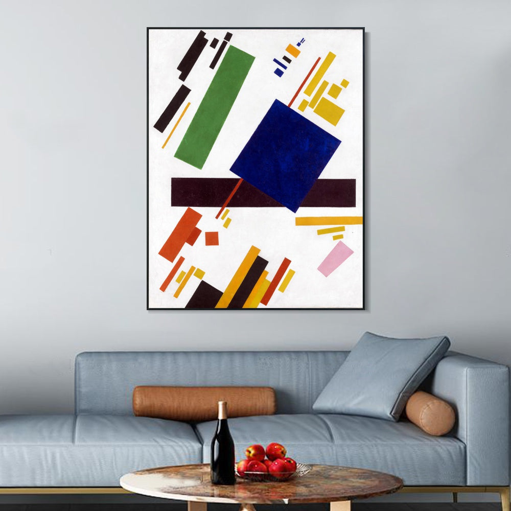 INVIN ART Framed Canvas Giclee Print Art Suprematist#027 by Kasimir Malevich Wall Art Living Room Home Office Decorations