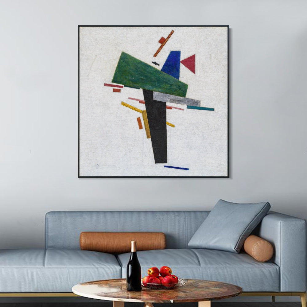 INVIN ART Framed Canvas Giclee Print Art Series#038 by Kasimir Malevich Wall Art Living Room Home Office Decorations