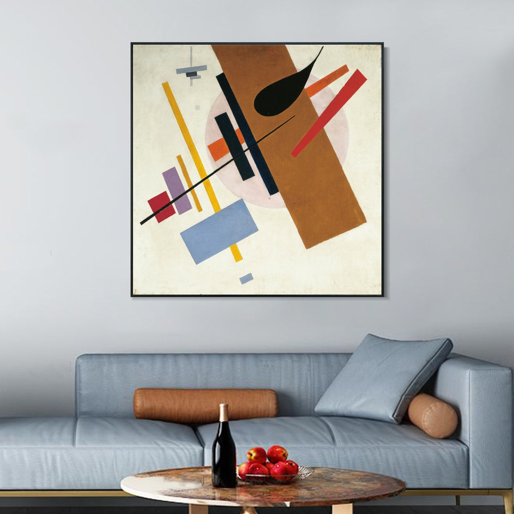 INVIN ART Framed Canvas Giclee Print Art Series#040 by Kasimir Malevich Wall Art Living Room Home Office Decorations