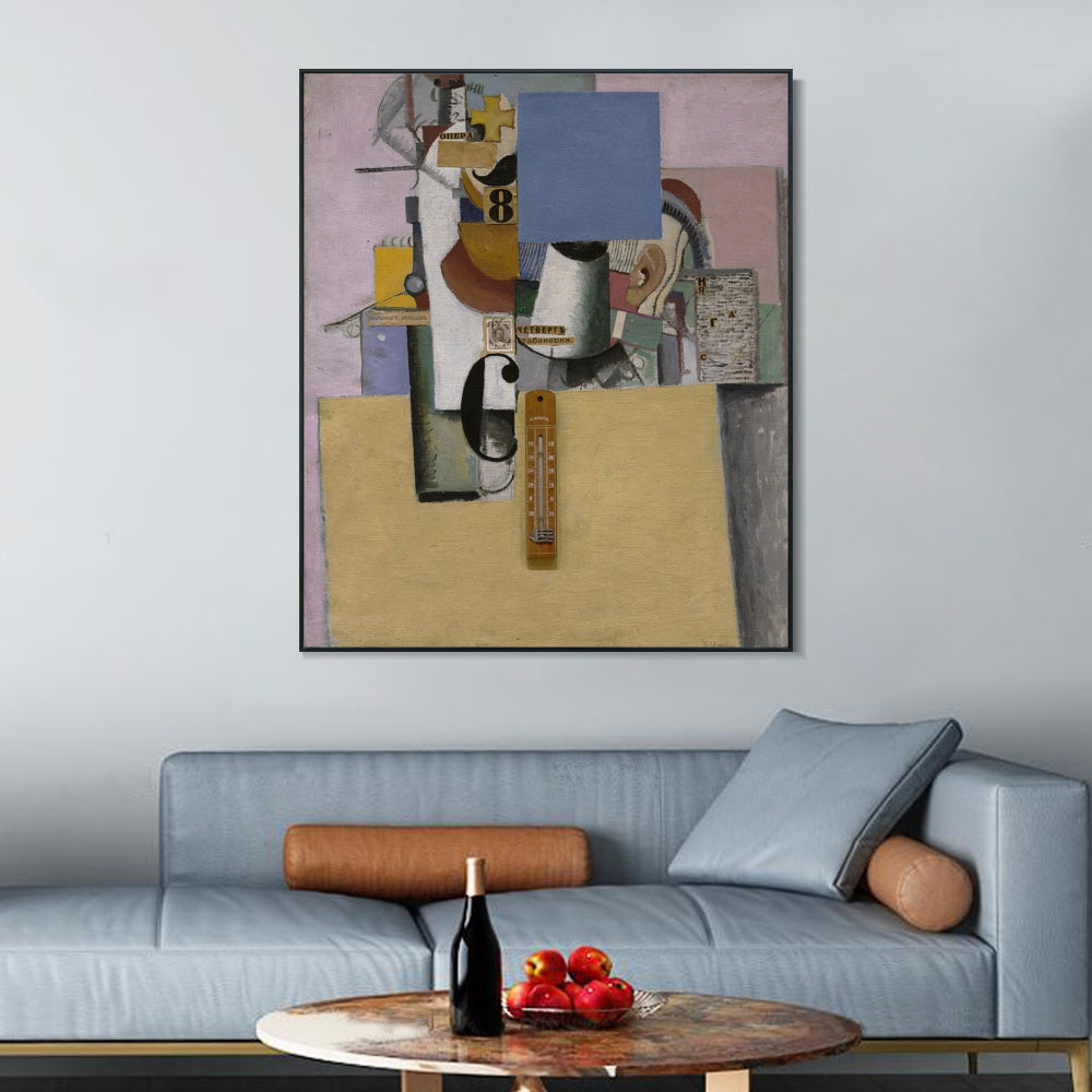 INVIN ART Framed Canvas Giclee Print Art Series#061 by Kasimir Malevich Wall Art Living Room Home Office Decorations