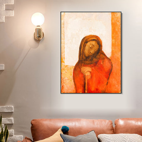 INVIN ART Framed Canvas Series#022 by Odilon Redon Wall Art Living Room Home Office Decorations
