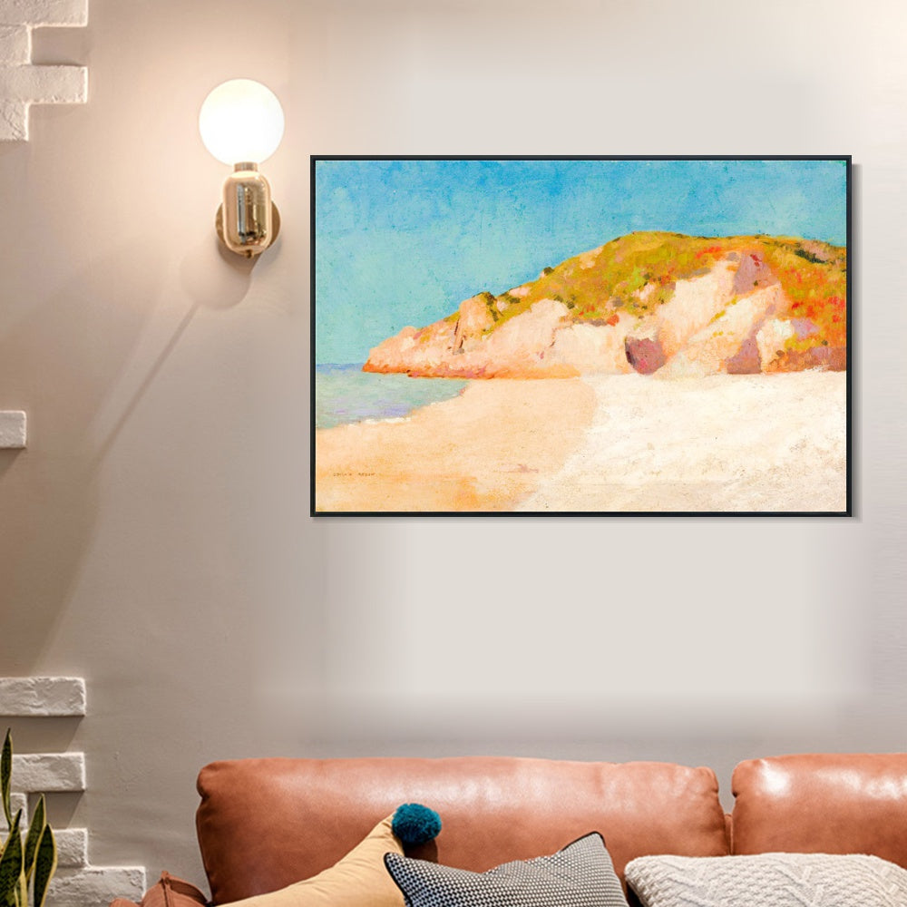 INVIN ART Framed Canvas Series#036 by Odilon Redon Wall Art Living Room Home Office Decorations