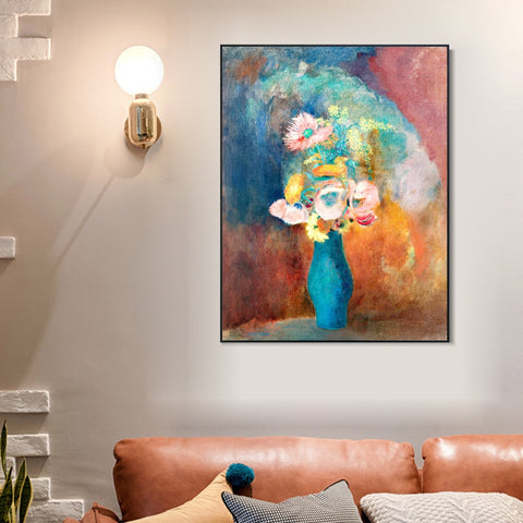 INVIN ART Framed Canvas Series#053 by Odilon Redon Wall Art Living Room Home Office Decorations