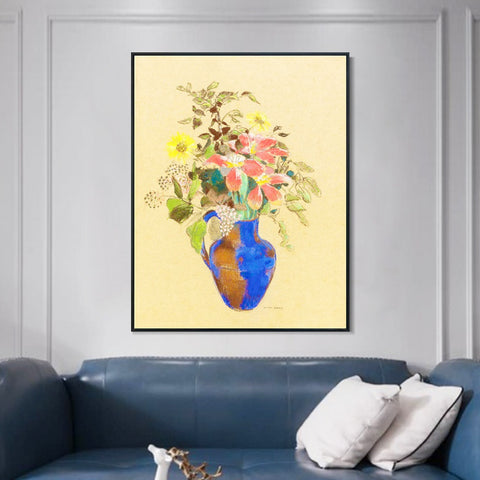 INVIN ART Framed Canvas Series#061 by Odilon Redon Wall Art Living Room Home Office Decorations