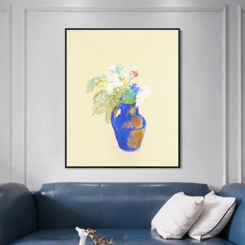 INVIN ART Framed Canvas Series#063 by Odilon Redon Wall Art Living Room Home Office Decorations
