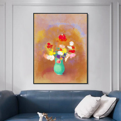 INVIN ART Framed Canvas Series#065 by Odilon Redon Wall Art Living Room Home Office Decorations