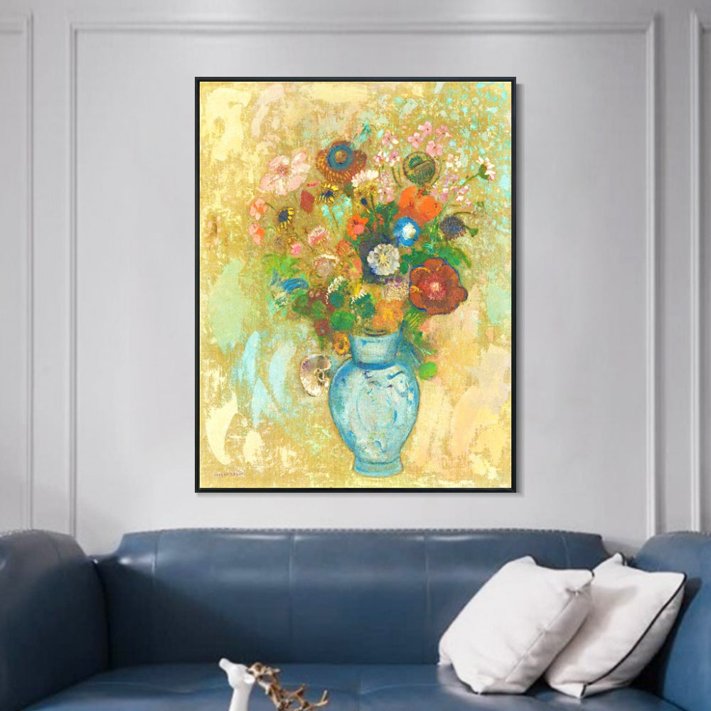 INVIN ART Framed Canvas Series#067 by Odilon Redon Wall Art Living Room Home Office Decorations