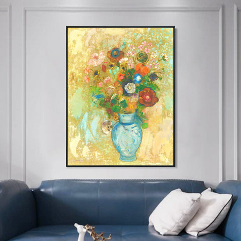 INVIN ART Framed Canvas Series#067 by Odilon Redon Wall Art Living Room Home Office Decorations