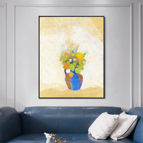 INVIN ART Framed Canvas Series#068 by Odilon Redon Wall Art Living Room Home Office Decorations