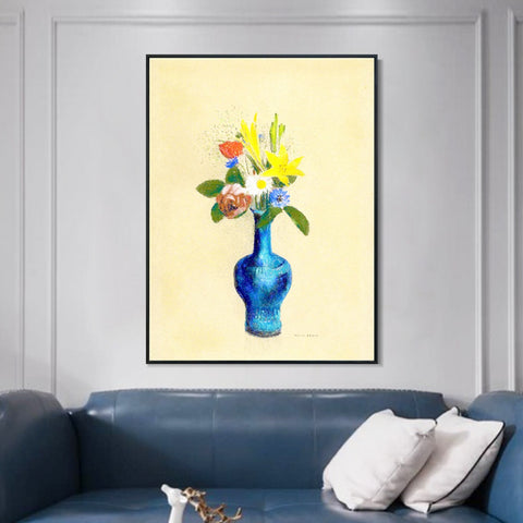 INVIN ART Framed Canvas Series#073 by Odilon Redon Wall Art Living Room Home Office Decorations
