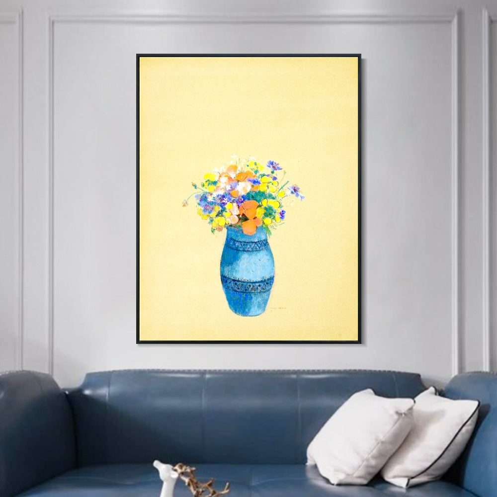 INVIN ART Framed Canvas Series#081 by Odilon Redon Wall Art Living Room Home Office Decorations